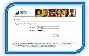 DPCDSB Login page
