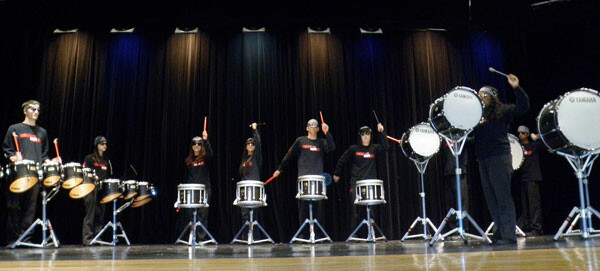 Picture of people in a drum line