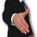 Picture of a person with their hand open